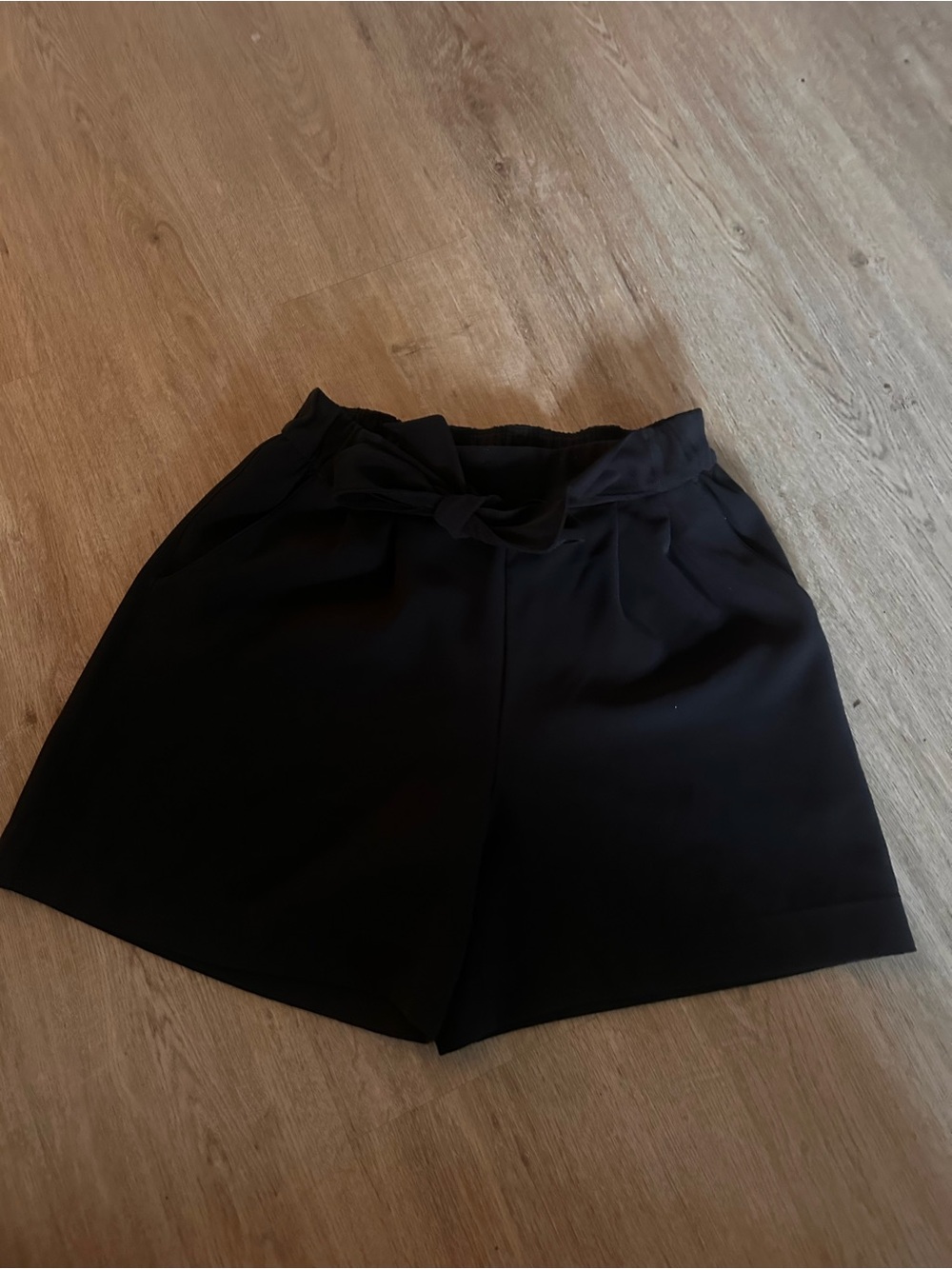 lululemon athletica Black High-Rise Tie-Waist Bermuda Shorts